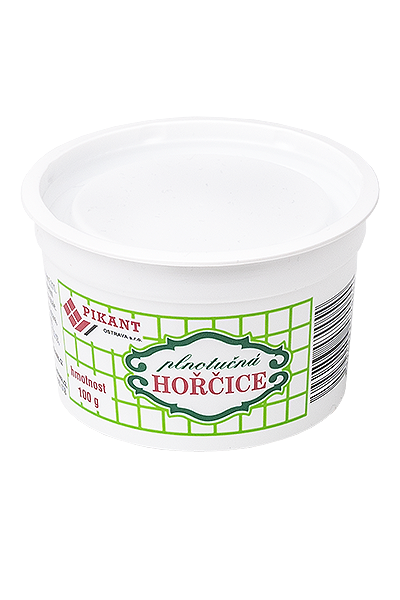 Hořčice plnotučná Kelímek PS 100 gramů Hořčice plnotučná Kelímek PS 100 gramů