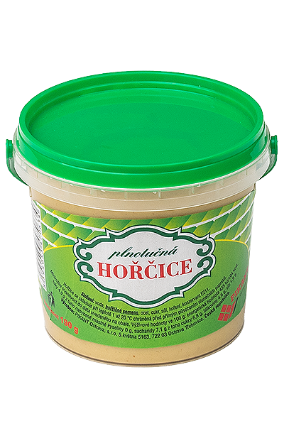 Hořčice plnotučná Pohárek 190 gramů Hořčice plnotučná Pohárek 190 gramů
